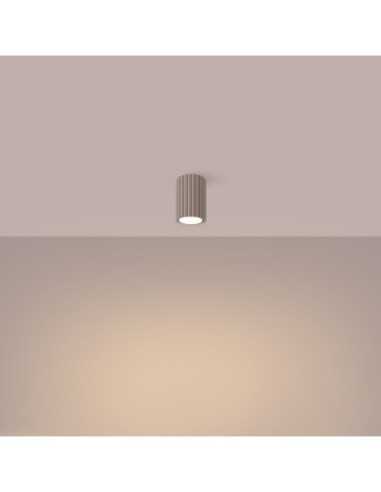 Lámpara de techo KARBON 10 taupe