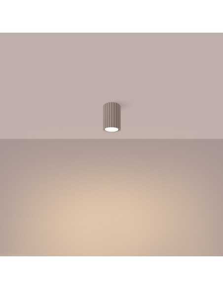 Lámpara de techo KARBON 10 taupe