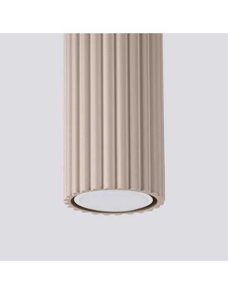 Lámpara de techo KARBON 10 taupe