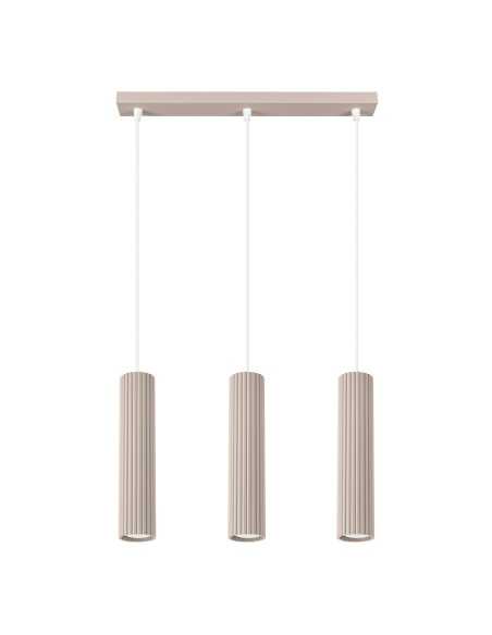Lámpara colgante KARBON 3L taupe