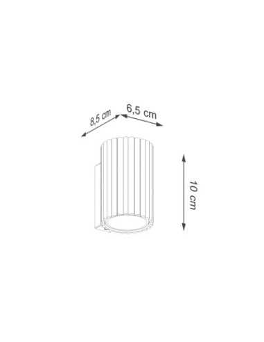 Lámpara de pared KARBON 10 taupe