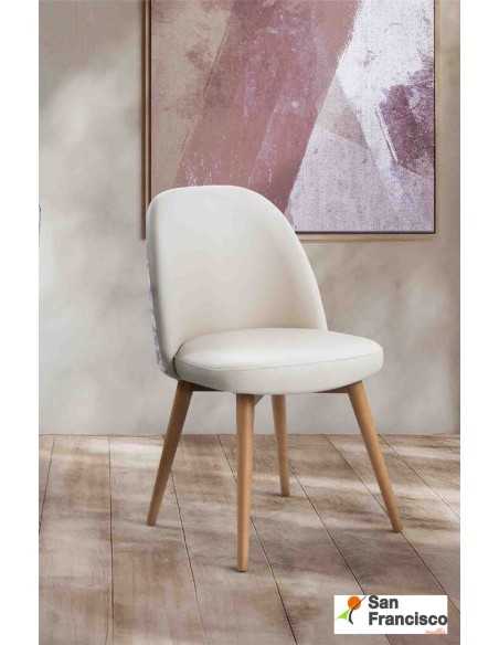 Silla de comedor moderna Tapizada