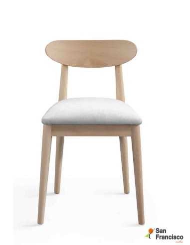 Silla de comedor de diseño Moderno con respaldo de madera