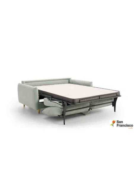 Sofá cama diseño Nórdico con pata de madera