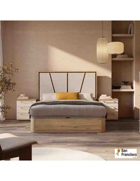 Dormitorio de matrimonio moderno y económico