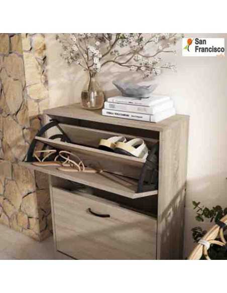 Zapatero 60cm con 4 Gavetas dobles