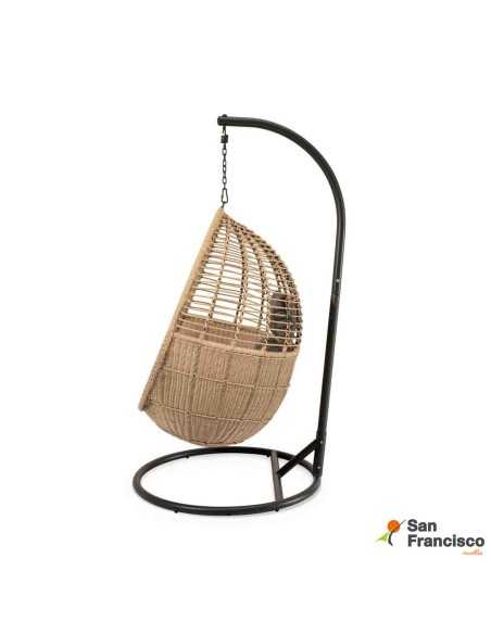 Sillón Colgante de diseño para exterior gris