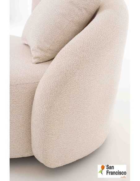 Sofá de diseño para exterior curvo de 245cm