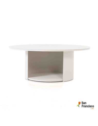 Mesa auxiliar redonda de 100cm para exterior