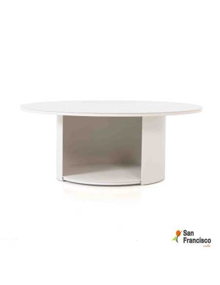 Mesa auxiliar redonda de 100cm para exterior