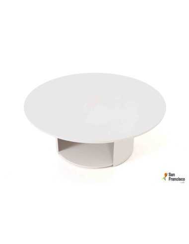 Mesa auxiliar redonda de 100cm para exterior