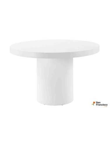 Mesa de 120cm de micro cemento para exterior