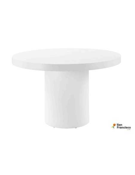 Mesa de 120cm de micro cemento para exterior