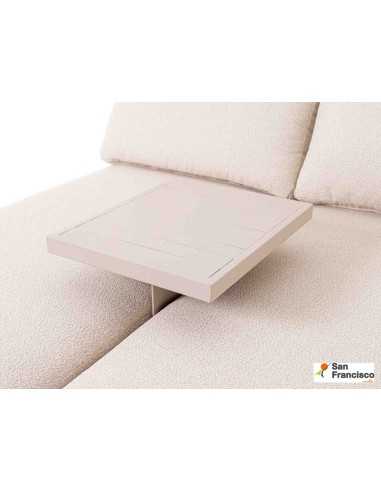 Tumbona doble reclinable para exterior
