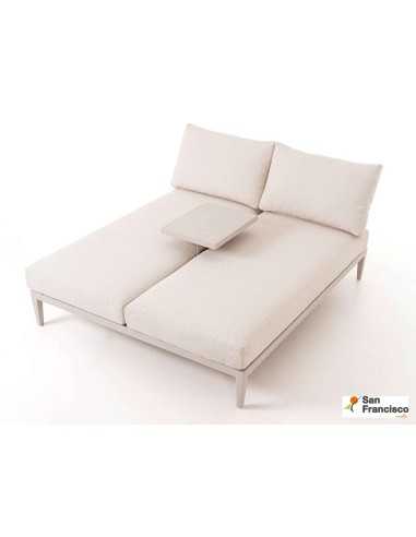 Tumbona doble para exterior reclinable