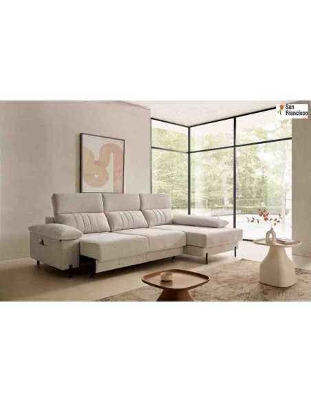 Chaise Longue diseño Italiano pata alta 282cm