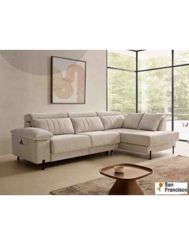 Chaise Longue diseño Italiano pata alta 282cm
