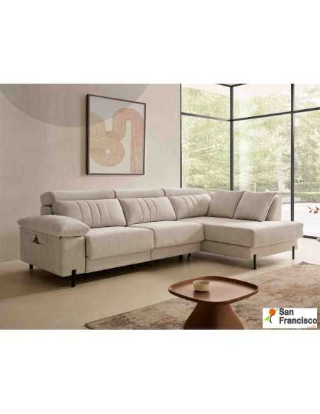 Chaise Longue diseño Italiano pata alta 282cm