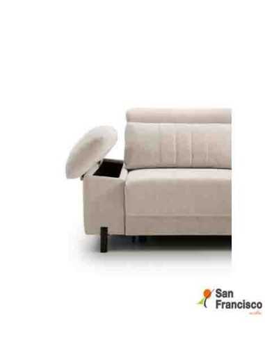 Chaise Longue diseño Italiano pata alta 282cm