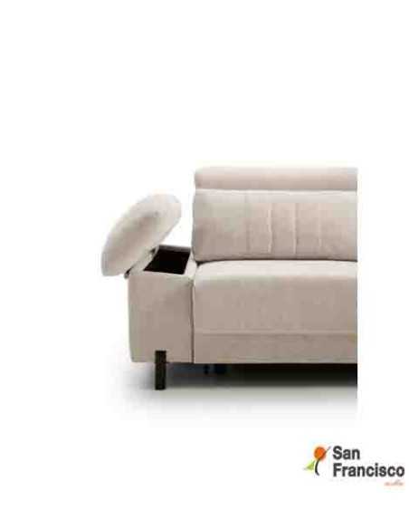 Chaise Longue diseño Italiano pata alta 282cm