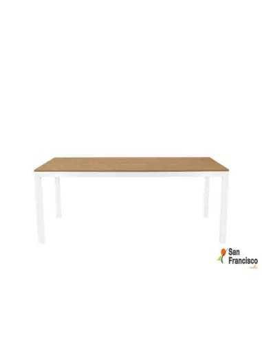 Mesa fija de jardin 180cm Blanca
