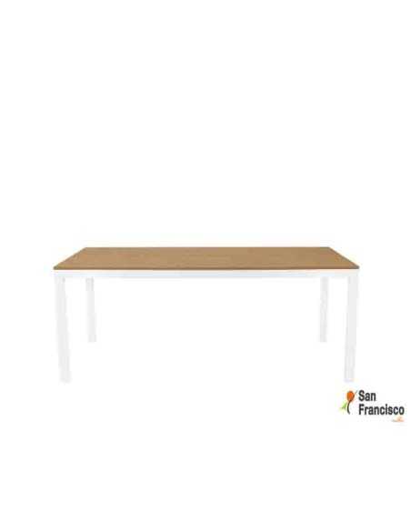 Mesa fija de jardin 180cm Blanca
