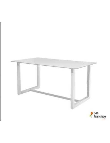 Mesa de 160cm para exterior Blanca