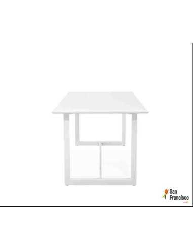 Mesa de 160cm para exterior Blanca