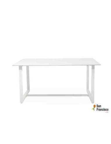 Mesa de 160cm para exterior Blanca