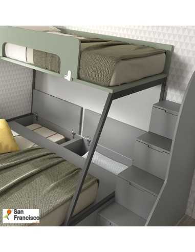 Litera de diseño con cama de 135 y 90cm