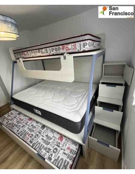 Litera de diseño con cama de 135 y 90cm