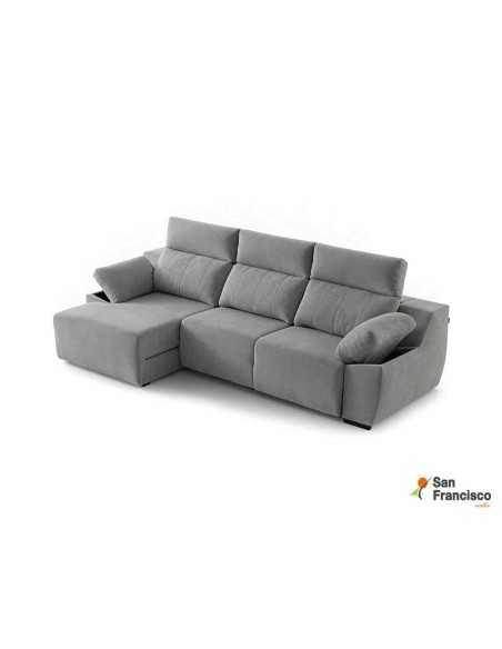 Chaise longue 270cm con arcón en brazos y asientos deslizantes