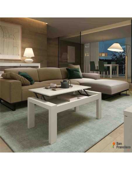 mesa de centro 115x60cm elevable