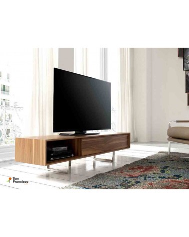 Mueble de Tv de 180cm Chapado en Nogal