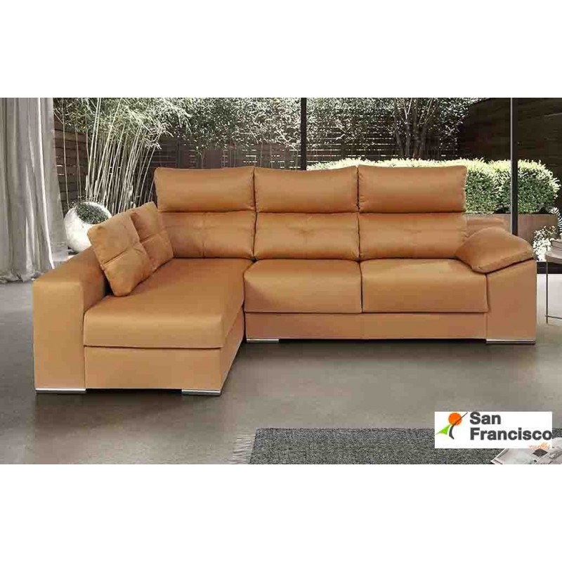 Cómodo sofá de 3 plazas con asientos extraíbles y respaldo reclinable