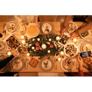 【Mesa de comedor extensible ¡Celebra las fiestas en familia!】